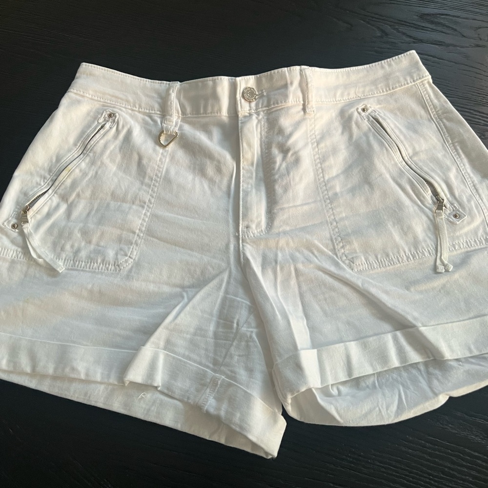 White House Black Market White Cargo Shorts
